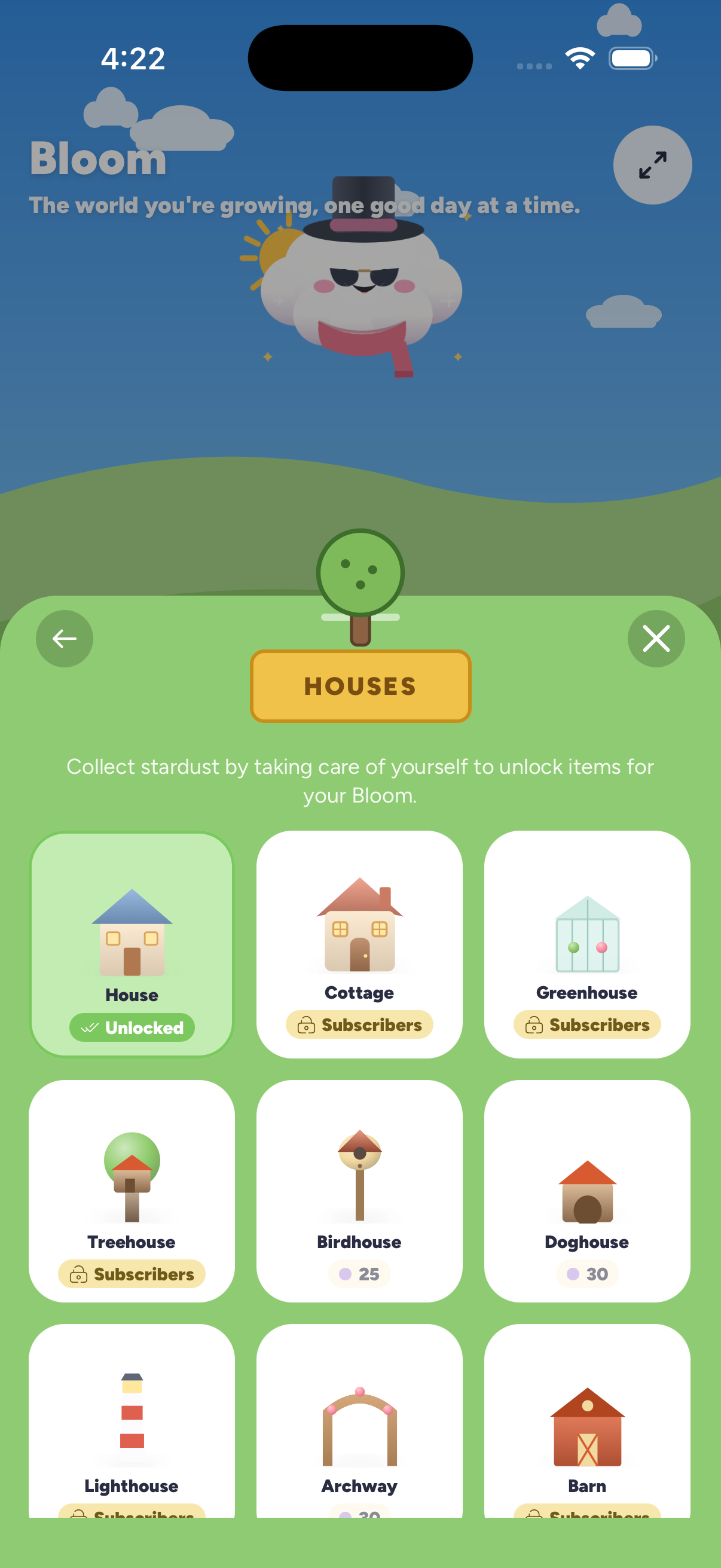 Mellow Your World screen